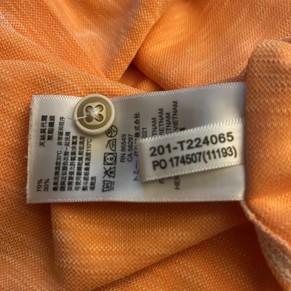 Tommy Bahama Mens Orange With a Tan Trim Polo Extremely Soft Size XXL - Picture 10 of 10